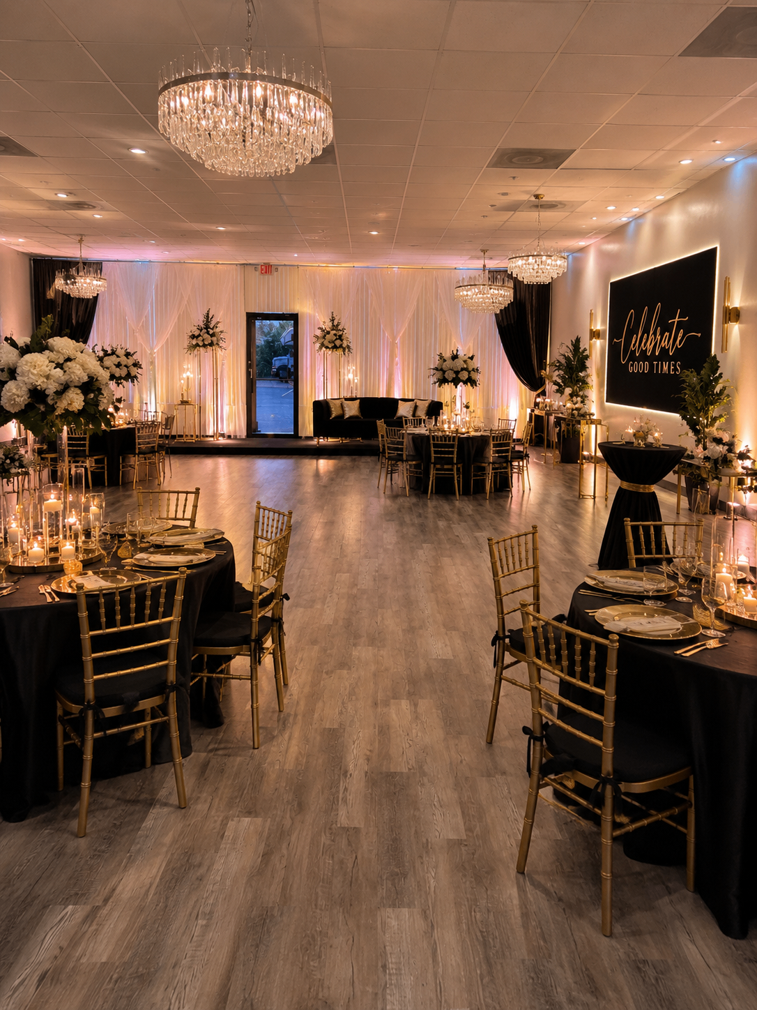 Celebration setup inside D. Rose Production Studios